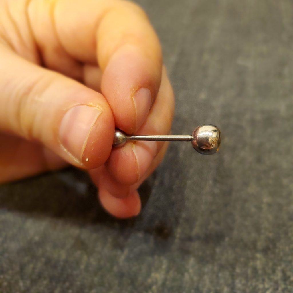 Elephant Surgical Stainless Steel Tongue Ring Bar